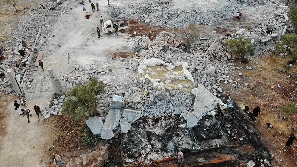 Το βομβαρδισμένο καταφύγιο του Αλ Μπαγκντάντι